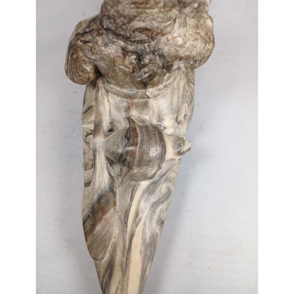 Vintage Canadian Inuit Hand Sculpted Stone Native American Canoeing 12.5